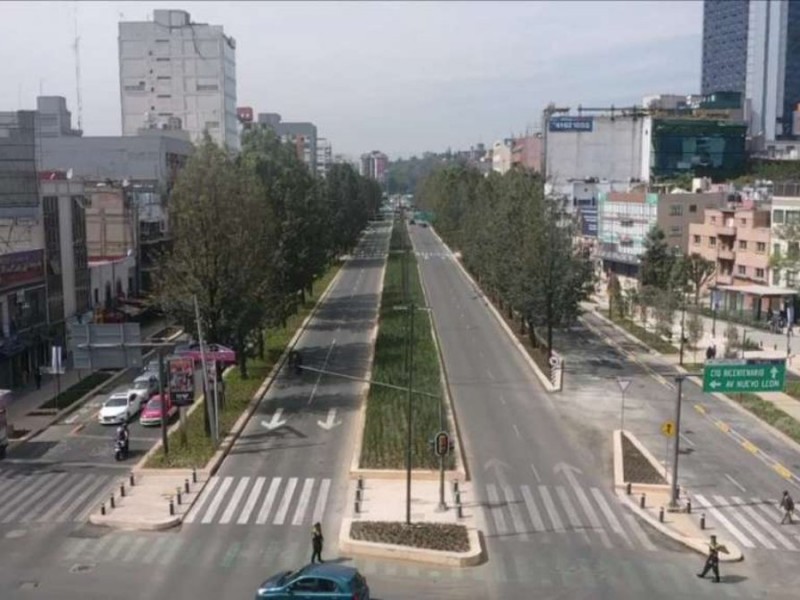 Rehabilitan avenida Chapultepec