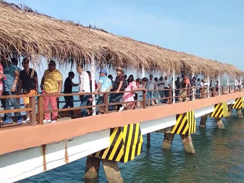 Rehabilitan parcialmente muelle de playa Linda para vacaciones