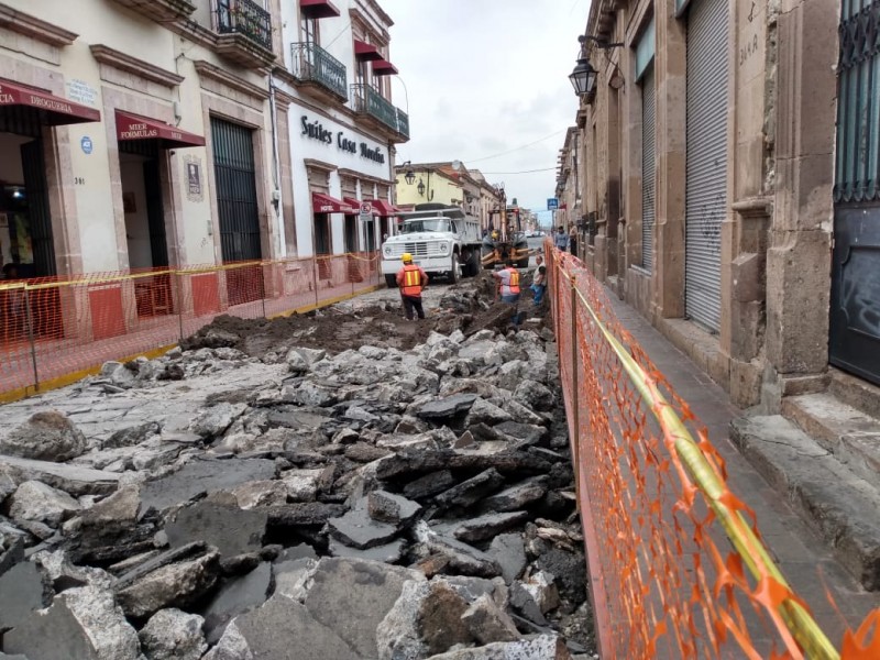 Rehabilitan un tramo de la calle Corregidora