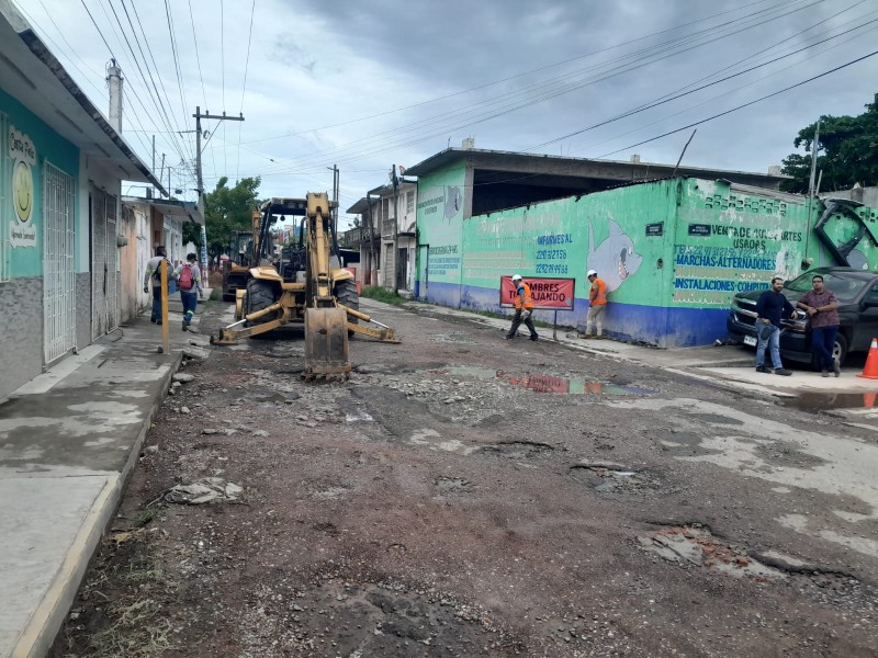 Rehabilitarán calle Galeana con concreto hidráulico