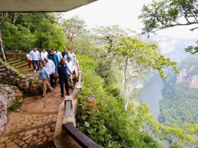 Rehabilitarán miradores del Cañón del Sumidero para impulsar el turismo
