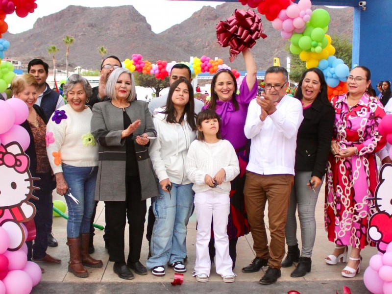 Reinauguran Parque Infantil en Guaymas