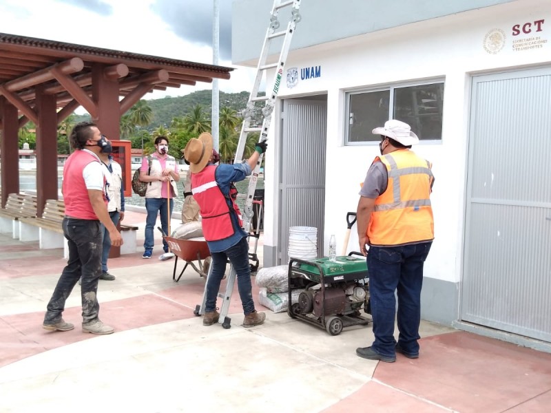 Reinstalan mareógrafo en muelle de Zihuatanejo