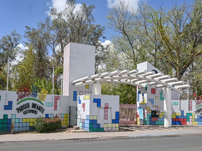 Renovarán el Parque Ostimuri con tobogán y nuevos juegos