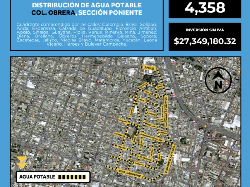 Renuevan servicio de agua potable en Granja Las Amalias