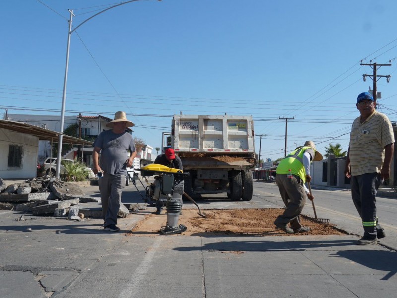 Repara Obras Públicas daños en ´white-topping´