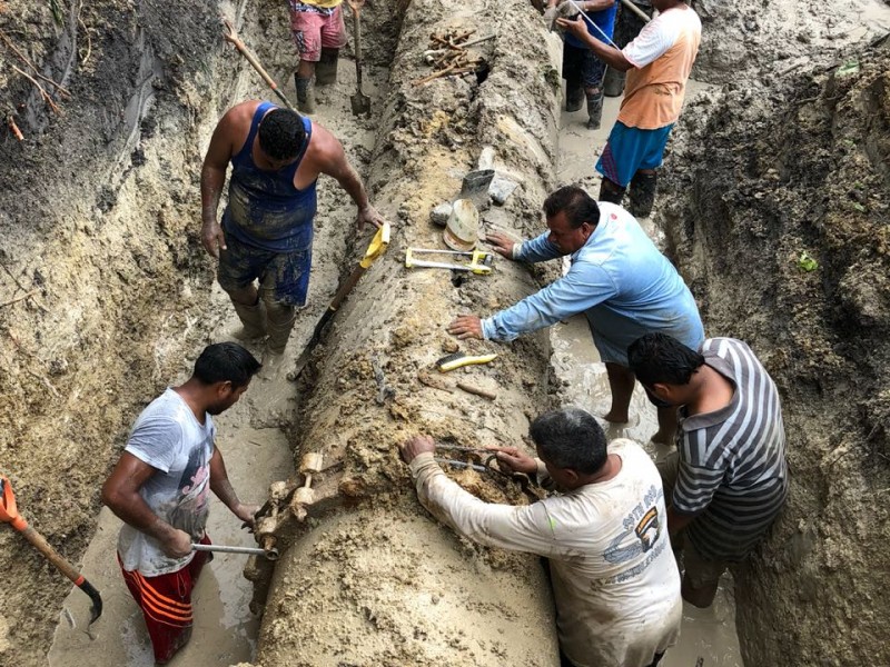 Reparada fuga de agua