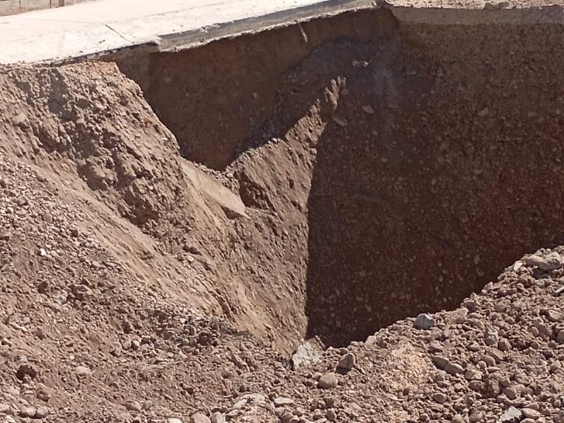 Reparan colector en Rincón del Bosque y crece temor por viviendas