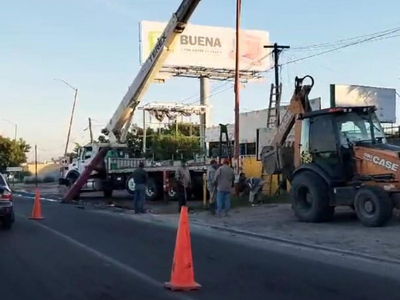 Reparan fuga de agua, tenía más de dos años.