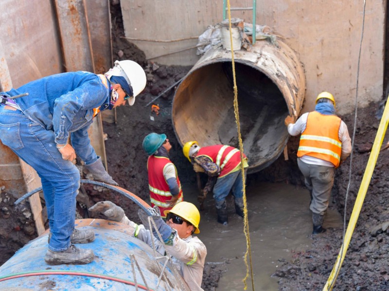 Reparan línea de la planta potabilizadora Madín II