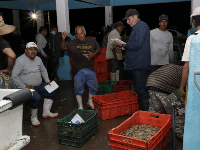 Reporta CONAPESCA buenas pescas de camarón en Huizache-Caimanero