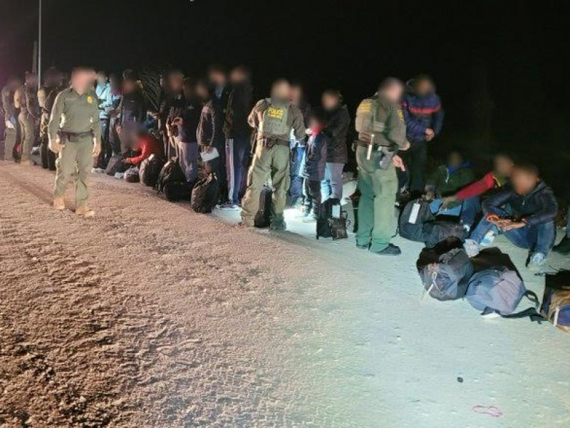 Reporta patrulla fronteriza aseguramiento de 166 migrantes indocumentados