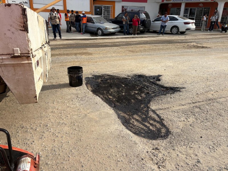 Reportan avance en rehabilitación de baches arriba del 70% en Los Cabos