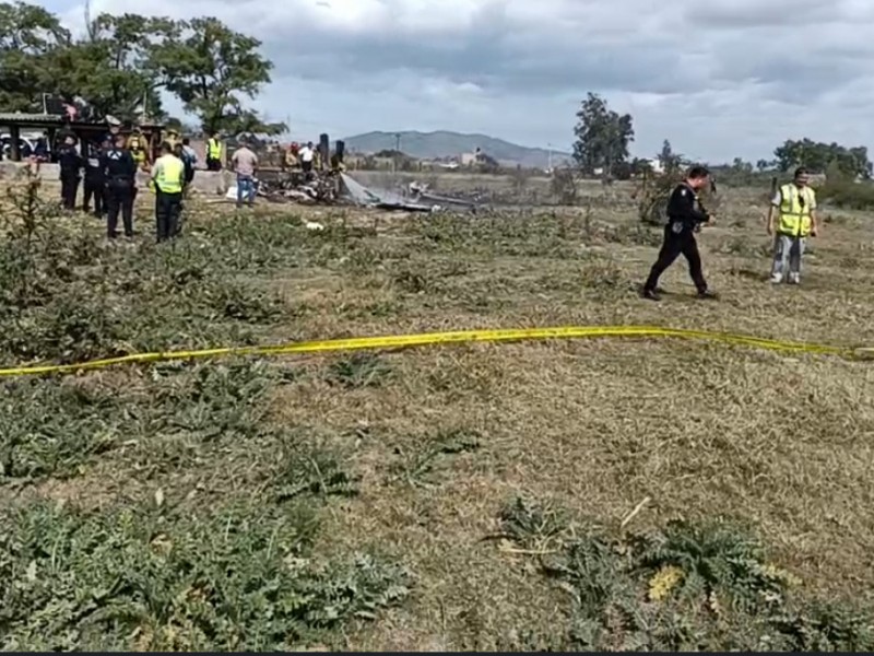 Reportan caída de avioneta en predio de Pantalan, Xalisco