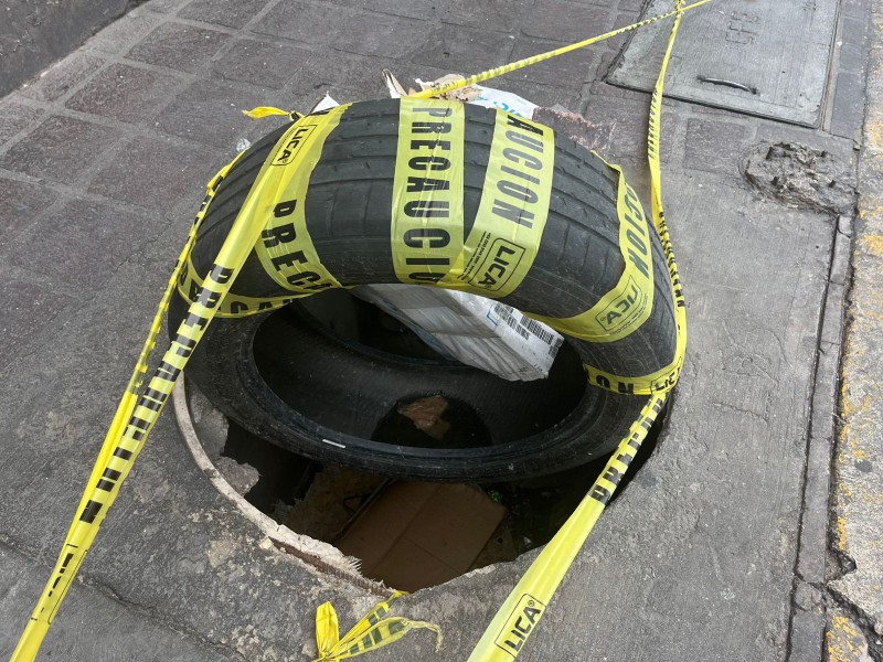 Reportan coladera sin tapa en la Colonia Obregón