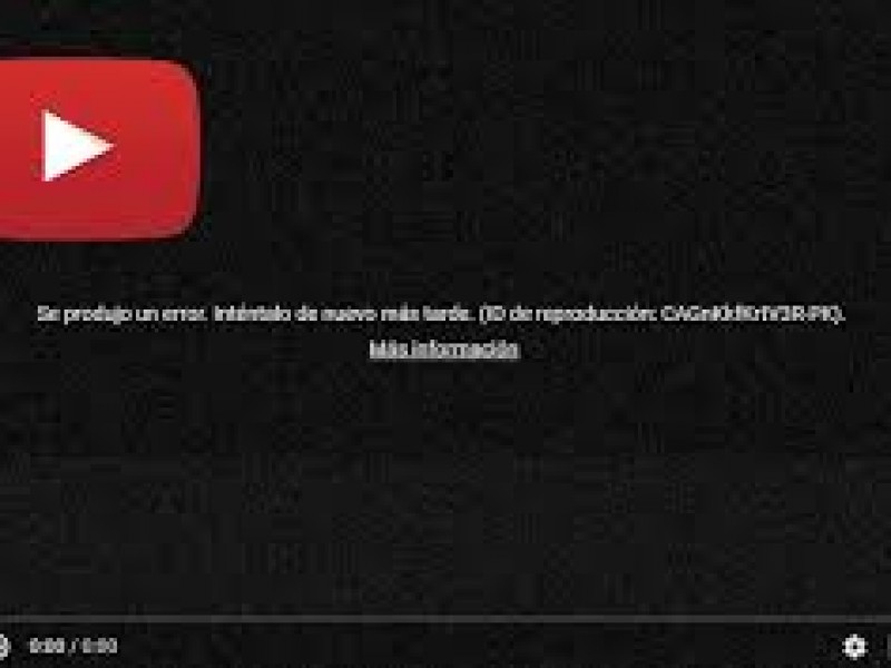 Reportan fallas en Youtube