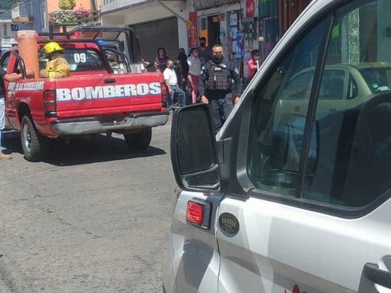 Reportan fuga de gas en el centro de Xalapa