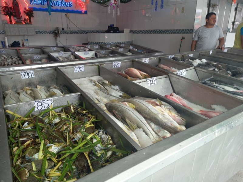 Reportan incremento en ventas de mariscos