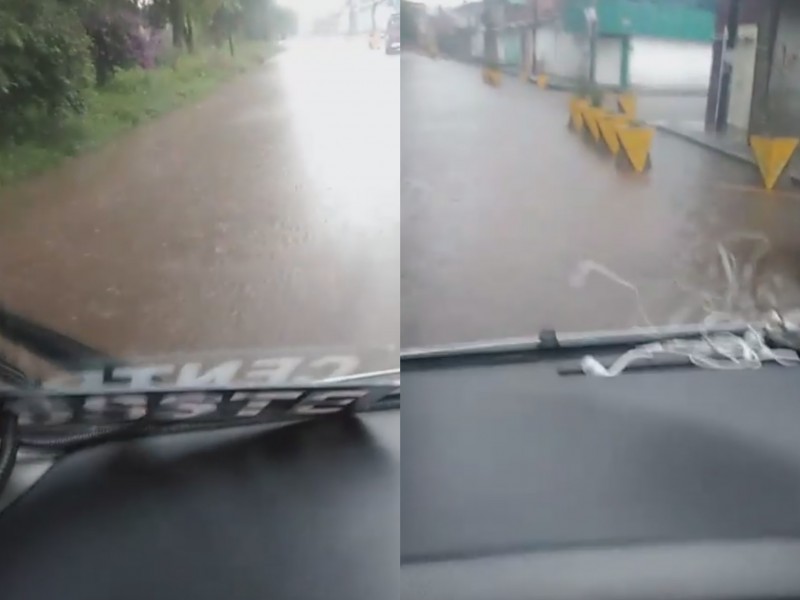 Reportan inundaciones en colonias de Morelia
