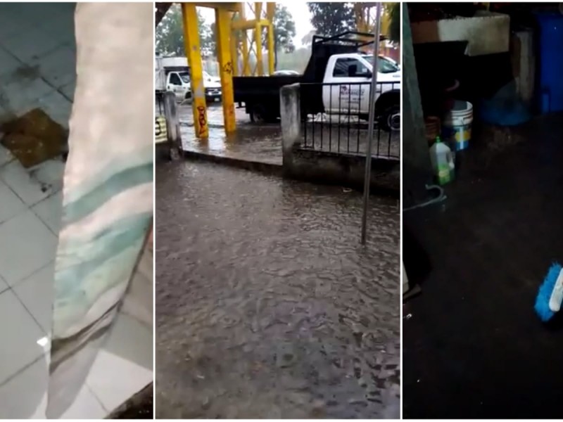 Reportan inundaciones en laterales de Av. Madero Pte. tras obra
