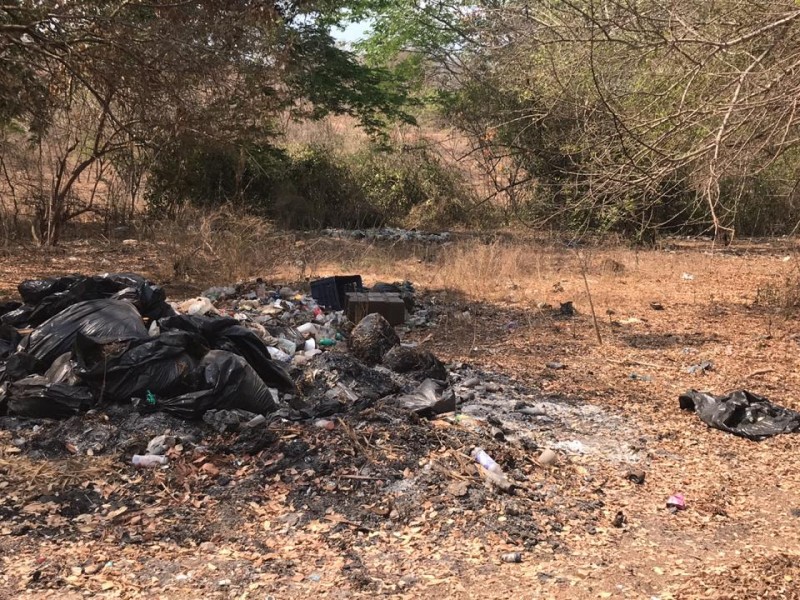 Reportan más basureros clandestinos, ahora en Los Achotes