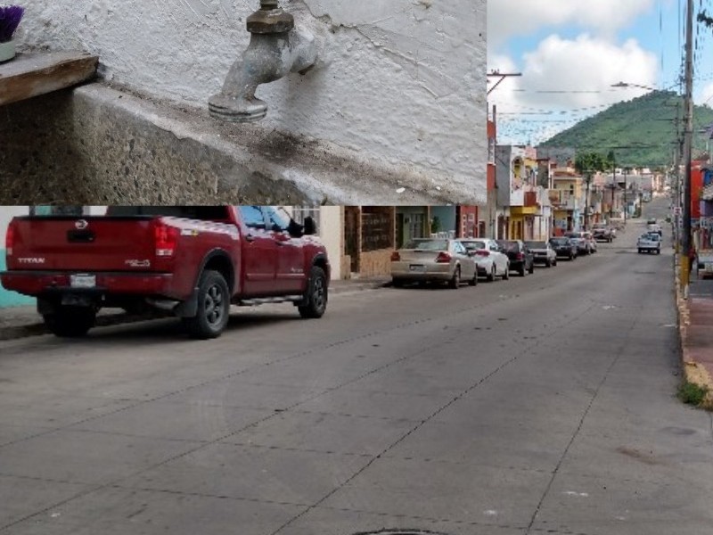 Reportan servicio de agua deficiente en calle Querétaro