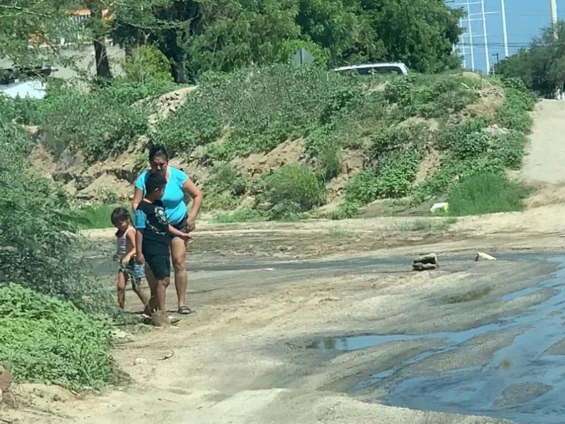 “Ríos de aguas negras”en 3 colonia de La Paz