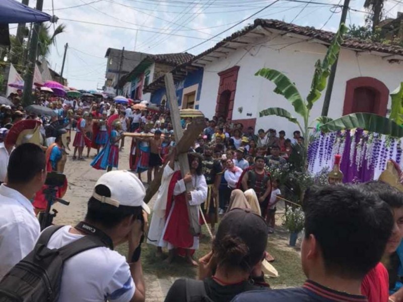 Representación de Viacrucis en chiapas se desarrola en varios municipios