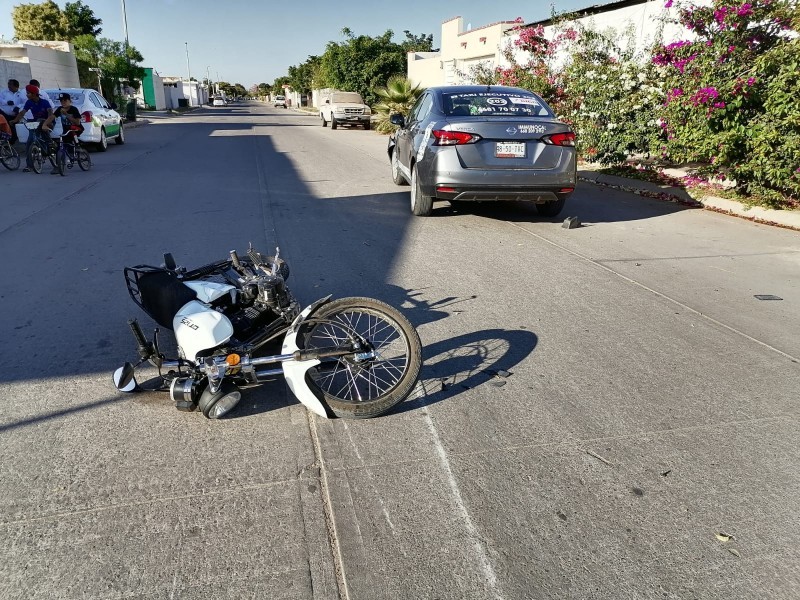 Repuntan auxilios por accidentes en motocicleta