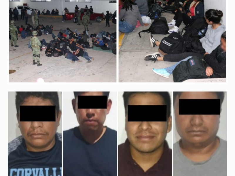 Rescatan a 88 migrantes en la capital chiapaneca