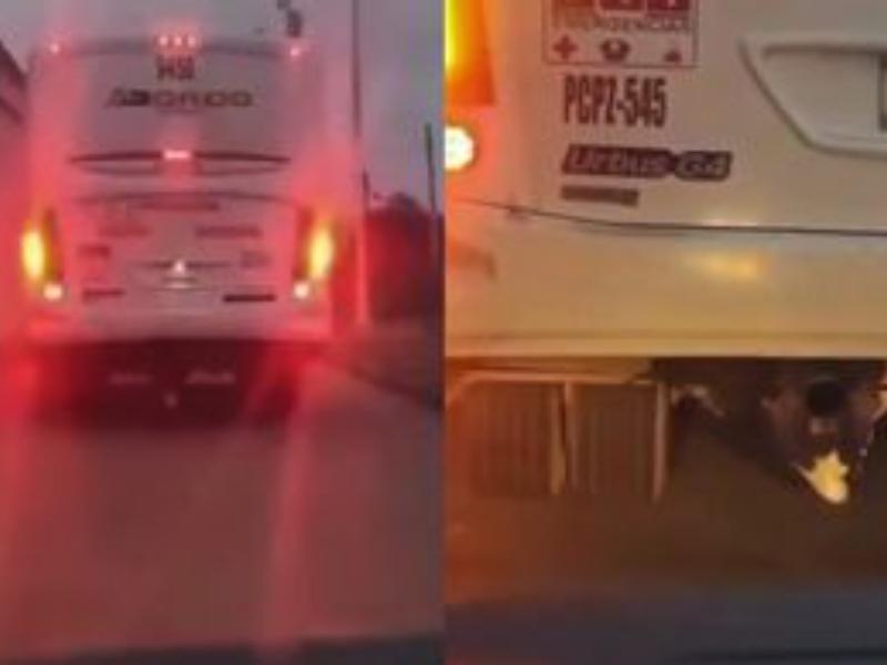 Rescatan a menor con ficha de búsqueda bajo un camión de Cadereyta