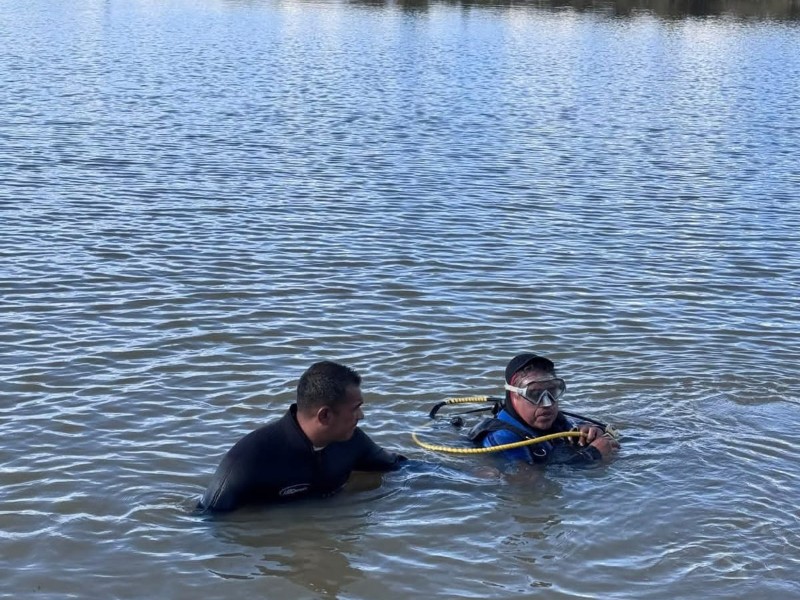 Rescatan cuerpos de un menor y un adulto en presa de Fresnillo