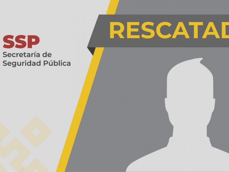 Rescatan SSP  a persona privada de su libertad