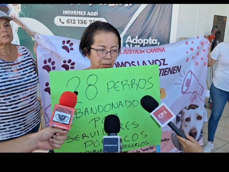 Rescatistas de animales se manifiestan exigen respuesta de CEMAC