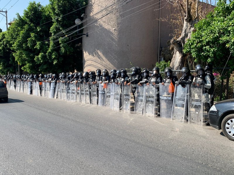 Resguarda la GN la fiscalía en Chilpancingo, Guerrero