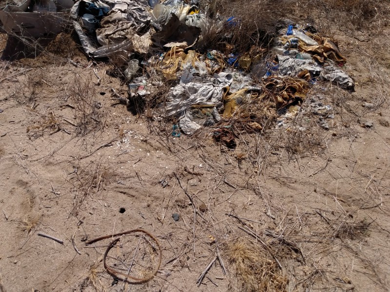 Hallaron basurero clandestino de residuos biológicos