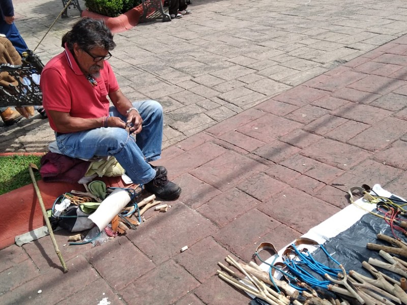 Resorteras hechas arte en Capulhuac EdoMéx