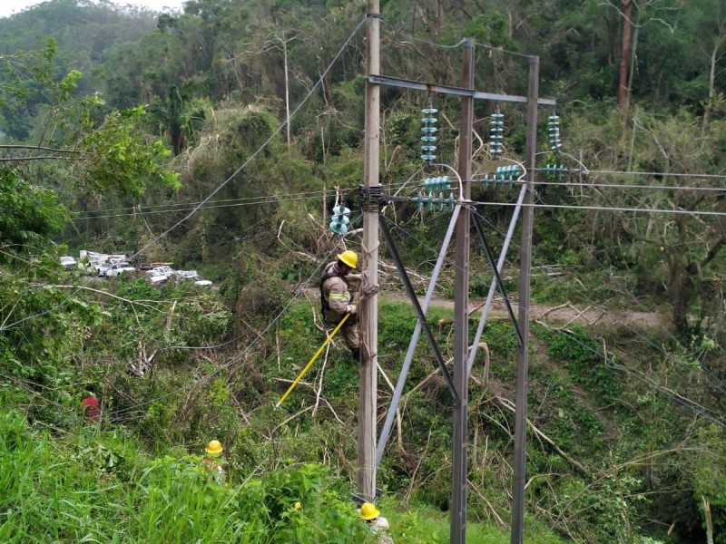 Restablecido el 96% de la energía eléctrica en zonas damnificadas