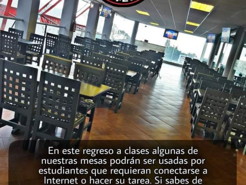 Restaurante habilita área con internet gratuito  para estudiantes