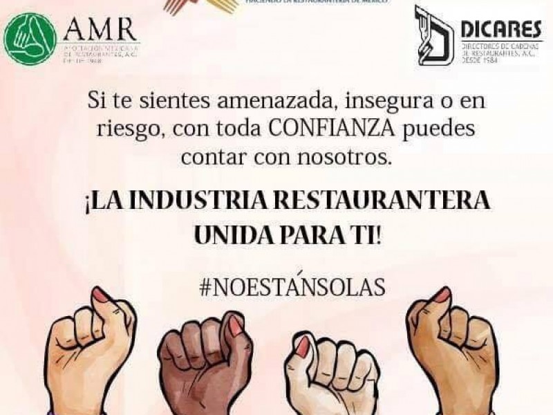 Restaurantes zacatecanos buscan proteger integridad de mujeres