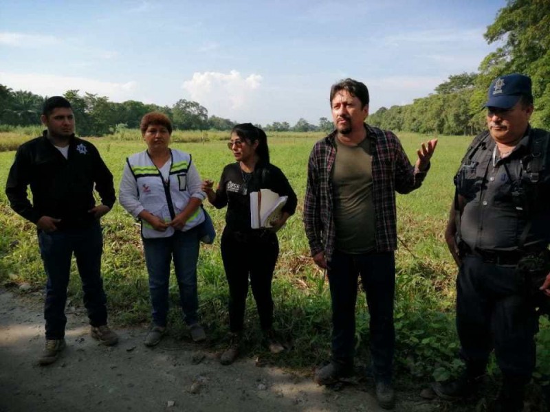 Restituye FGE 408 hectáreas en Villacomaltitlán