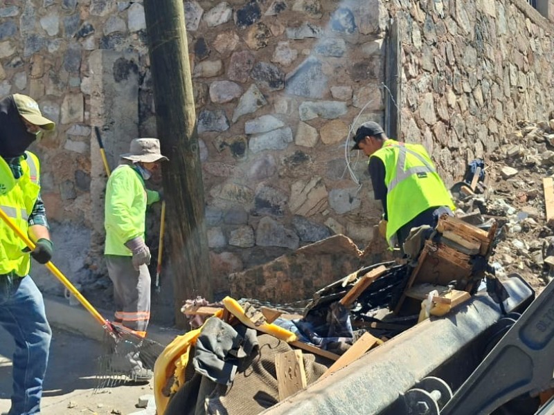 Retiran 55 toneladas de   basura de “La Esperanza”