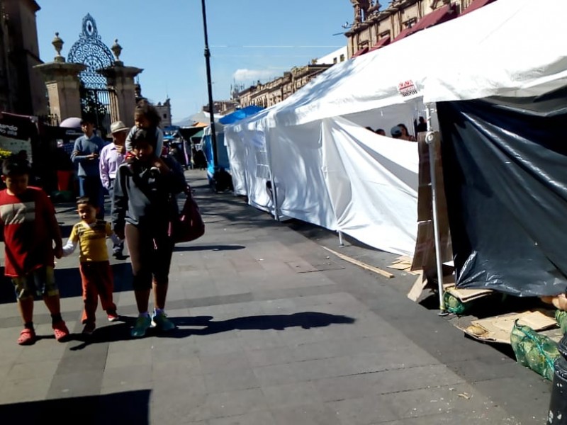 Retiran comercio ambulante del centro de Morelia