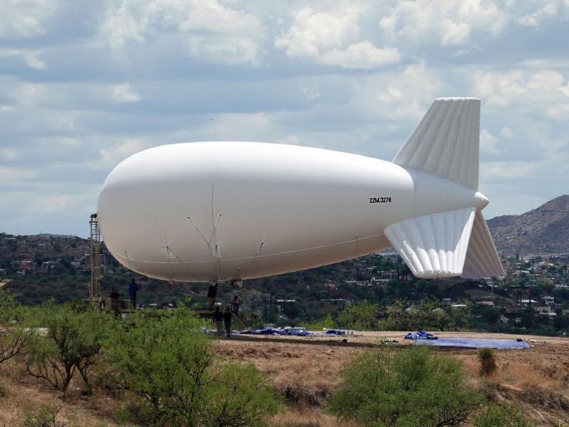 Retiran dirigible de vigilancia de Nogales, Arizona