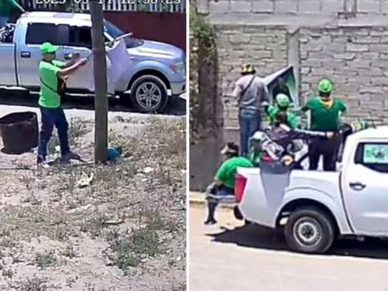 Retiran propaganda de Deschamps en Alvarado; señalan al PVEM