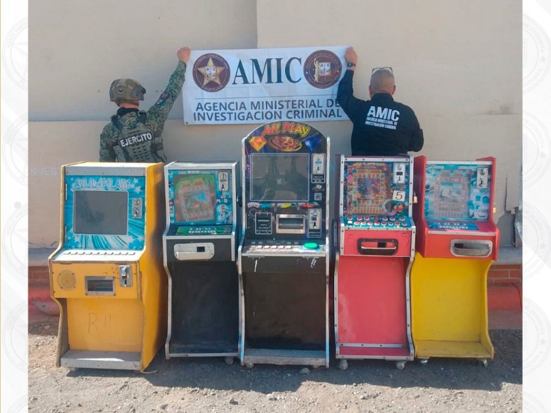 Retiran tragamonedas ilegales en Ciudad Obregón