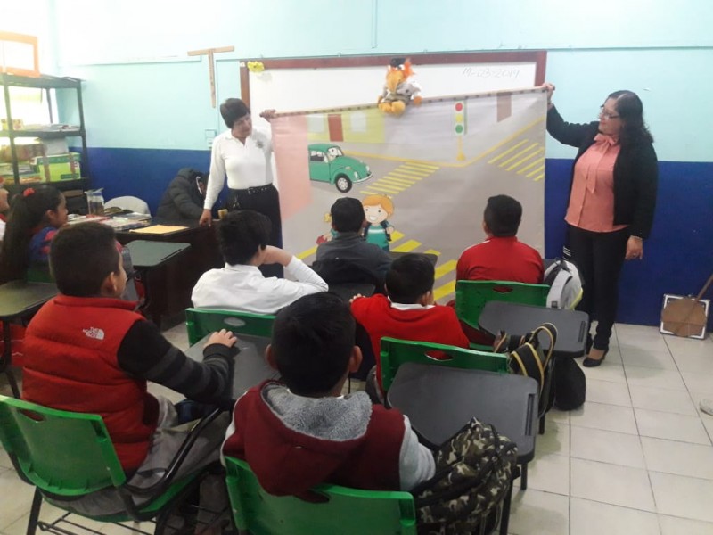 Retoman cursos de educación vial para niños