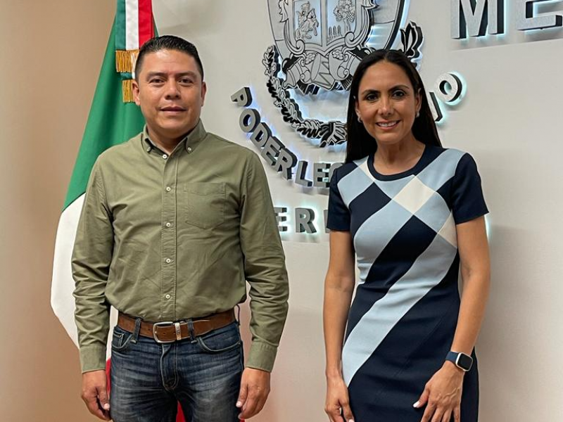 Reunión con alcalde y Selene Salazar