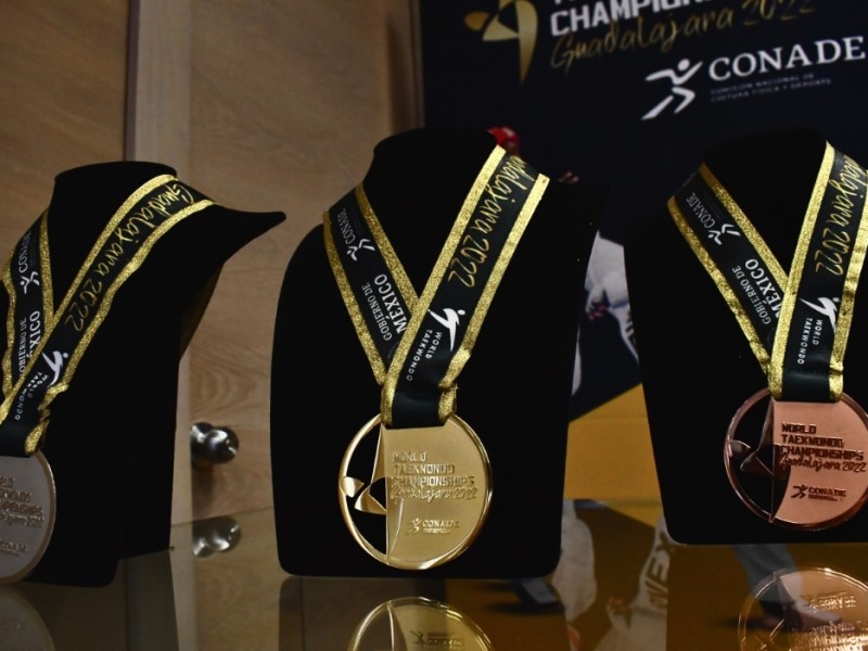 Revelan medallas de la Copa Mundial de Taekwondo Guadalajara 2022
