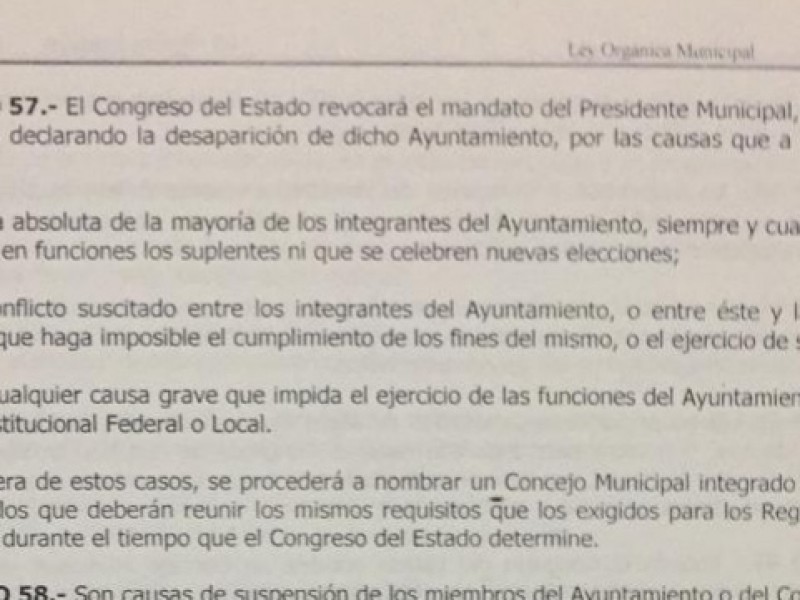 Revocación de mandato en los ayuntamientos